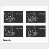 Aangepaste stickers voor zwarte kat (Vel)