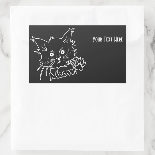 Aangepaste stickers voor zwarte kat (Tas)