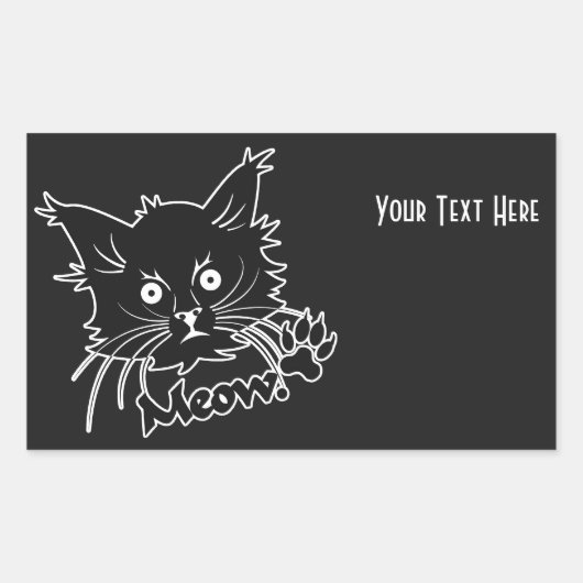 Aangepaste stickers voor zwarte kat (Voorkant)