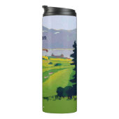 Aangepaste stijl Hoogland Golfscène Thermosbeker (Geroteerd rechts)