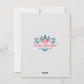 Aangepaste stijl kerst Kaart uitnodiging (Achterkant)