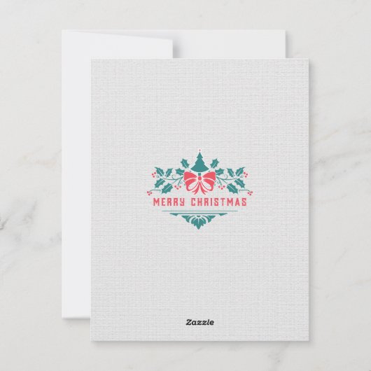 Aangepaste  stijl kerst Kaart uitnodiging (Achterkant)