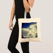 Aangepaste  stijlblauwe hemelvierkant foto tote bag (Voorkant (product))