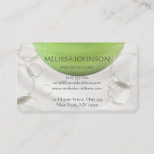 Aangepaste stijllijst voor bank- en verkoopkunst visitekaartje (Achterkant)