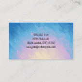 Aangepaste stijlvolle, artistieke Eyeshadow Palett Visitekaartje (Achterkant)