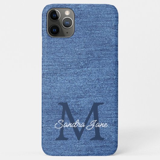 Aangepaste stijlvolle blauwe joodse naamgeving op Case-Mate iPhone case (Achterkant)
