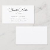 Aangepaste stijlvolle, eenvoudige, moderne Sjabloo Visitekaartje (Voorkant / Achterkant)