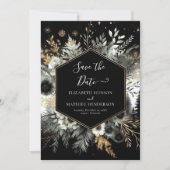Aangepaste Stijlvolle Enchanted Forest Wedding Save The Date (Voorkant)