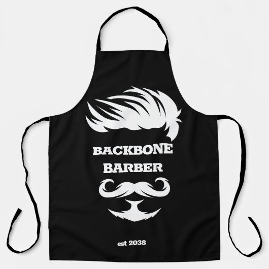 Aangepaste stijlvolle kapperszaak schort (Voorkant)