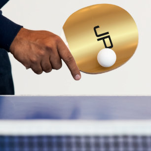 Aangepaste Stijlvolle Monogram Sjabloon Glamour Go Tafeltennisbatje