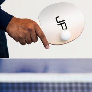 Aangepaste Stijlvolle Monogram Sjabloon Glamoureus Tafeltennisbatje