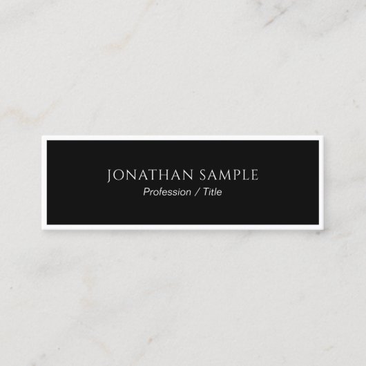 Aangepaste stijlvolle professionele moderne slanke mini visitekaartje (Voorkant)