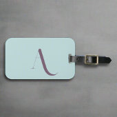 Aangepaste stijlvolle trendy typografie Monogram B Bagagelabel