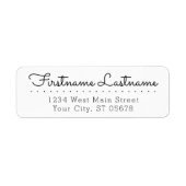 Aangepaste stijlvolle verfijnde typografie script etiket (Voorkant)