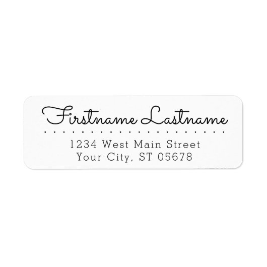 Aangepaste stijlvolle verfijnde typografie script etiket (Voorkant)