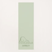 Aangepaste stijlvolle Yoga Pose muis en olifant jo Yogamat (Voorkant)