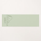 Aangepaste stijlvolle Yoga Pose muis en olifant jo Yogamat (Voorkant (horizontaal))