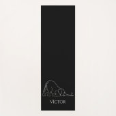 Aangepaste stijlvolle Yoga Pose muis & lephant Yogamat (Voorkant)