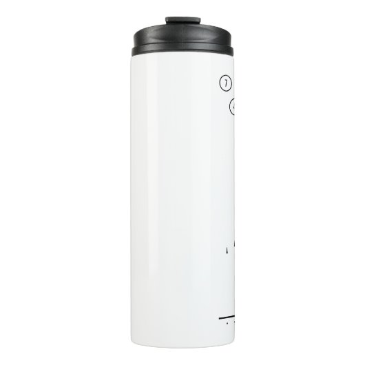 Aangepaste Stippen met 10-pins Bowling-spelden Thermosbeker (Voorkant)