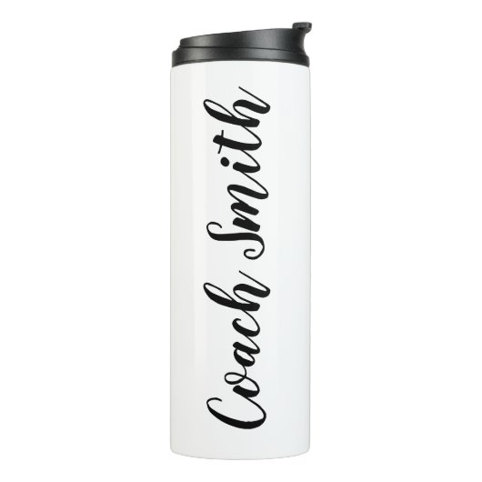 Aangepaste Stippen met 10-pins Bowling-spelden Thermosbeker (Gedraaid links)