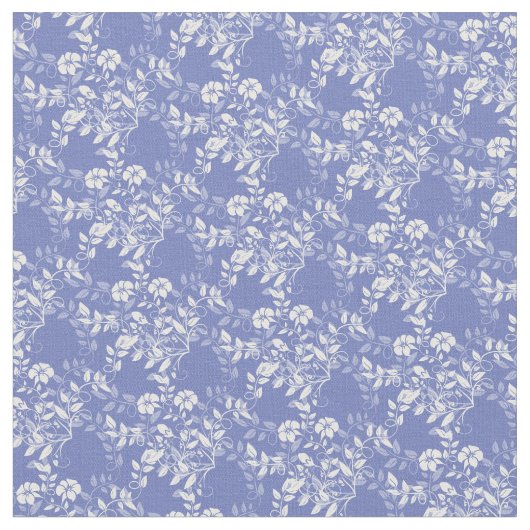 Aangepaste Stof-Lavendel & Witte Bloemen Stof (Close Up)