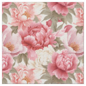 Aangepaste stof-roze pioen stof (Close Up)