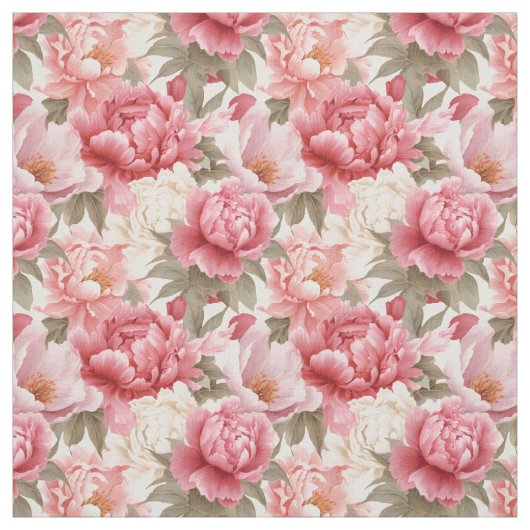 Aangepaste stof-roze pioen stof (Swatch)