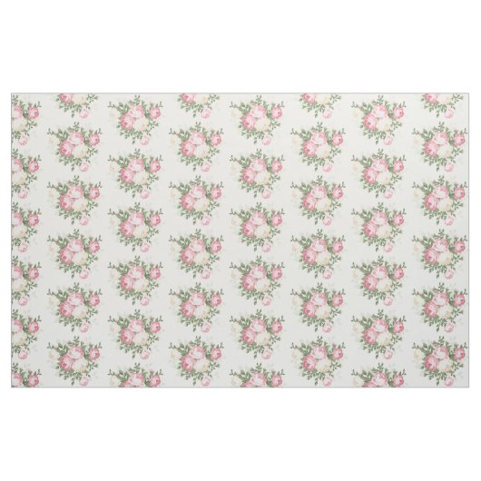 Aangepaste stof- Roze Rozen Stof (Fat Quarter)