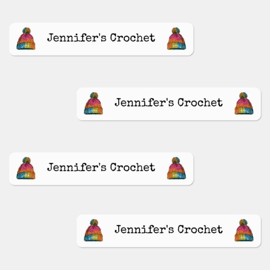 Aangepaste stoffen kledinglabels gehaakte wollige labels (Groep)