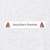 Aangepaste stoffen kledinglabels gehaakte wollige labels (Design 1)