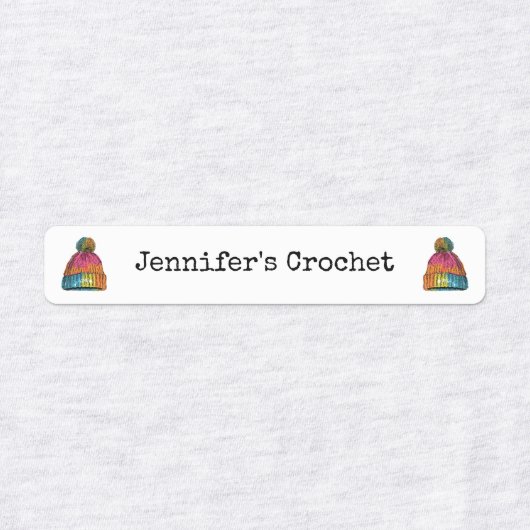 Aangepaste stoffen kledinglabels gehaakte wollige labels (Design 1)