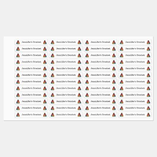 Aangepaste stoffen kledinglabels gehaakte wollige labels (Vel)