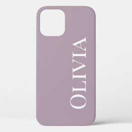 Aangepaste stoflavender Moderne Typografie Case-Mate iPhone Case