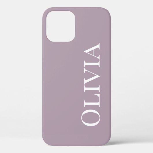 Aangepaste stoflavender Moderne Typografie Case-Mate iPhone Case (Achterkant)