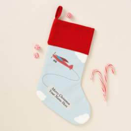 Aangepaste stop van vliegtuigbanners kerstsok