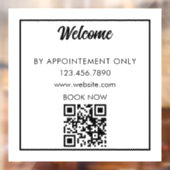 Aangepaste Storefront QR-CODE Werkuren voor winkel Raamsticker (Vel 2)