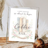 Aangepaste Storybook Wildflower Coffee Bar Poster