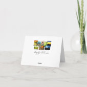 Aangepaste Stoute Nette Kerstman Lijst Kaart (Achterkant)