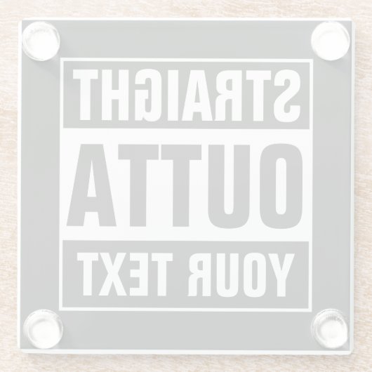 Aangepaste STRAIGHT onderzetters van BUITENVERPAKK (Achterkant)