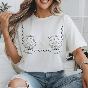 Aangepaste strand bruidsfeest bruid laatste toast t-shirt