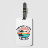 Aangepaste Strand Familie Reünie Vakantie of Evene Bagagelabel (Voorkant (verticaal))
