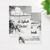 Aangepaste  Strand Thema Evenement Gratis Drink Ti Visitekaartjes (Bureau)