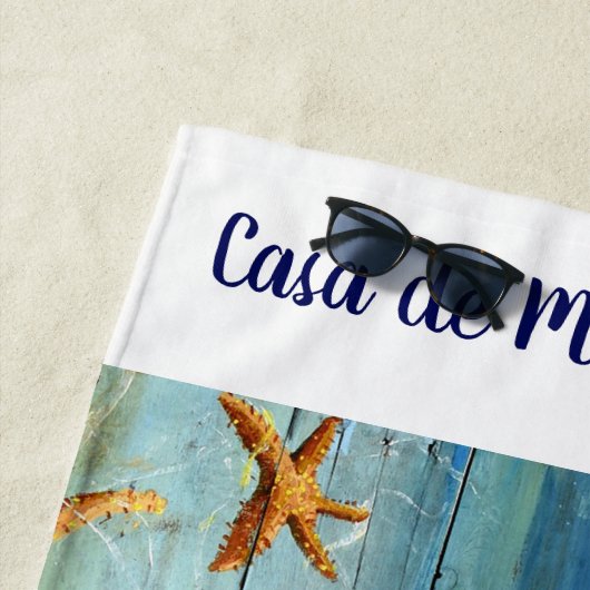 Aangepaste strand van Starfish Beach Strandlaken (In situ)