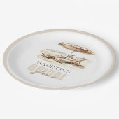 Aangepaste strand Vrijgezellenfeest Papieren Bordje (Gekanteld)