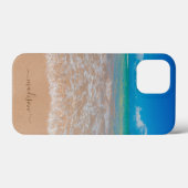 Aangepaste strand zeegolven kust zand Case-Mate iPhone case (Achterkant (horizontaal))