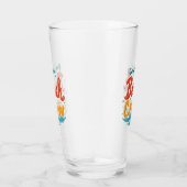 Aangepaste strandbemanning naam golf ontwerp glas (Rechts)