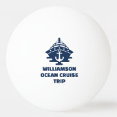 Aangepaste strandcruise nautische trip pingpongbal (Voorkant)