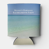 Aangepaste Strandfotografie Tropische bruiloft Blikjeskoeler (Voorkant)