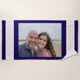 Aangepaste strandhanddoek met foto - persoonlijk c strandlaken