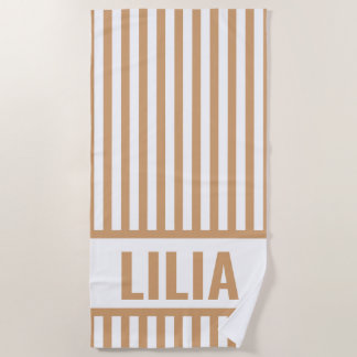 Aangepaste Strandhanddoek met Monogram Strandlaken